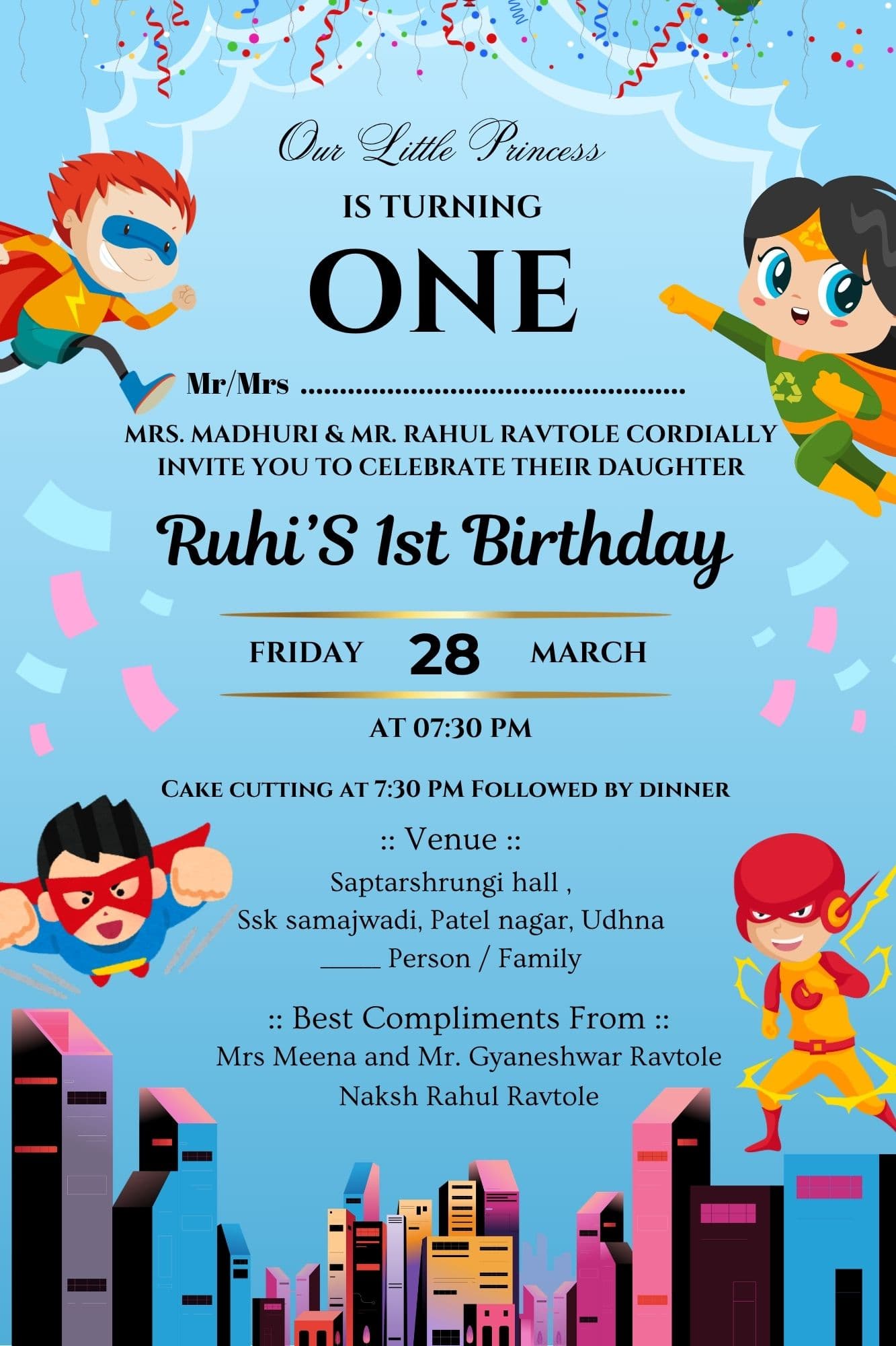 Birthday Invitation Card
