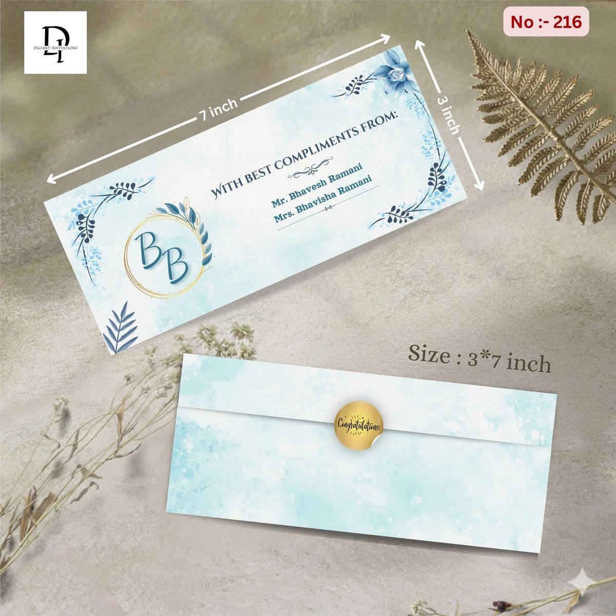Blue Floral Shagun Cover