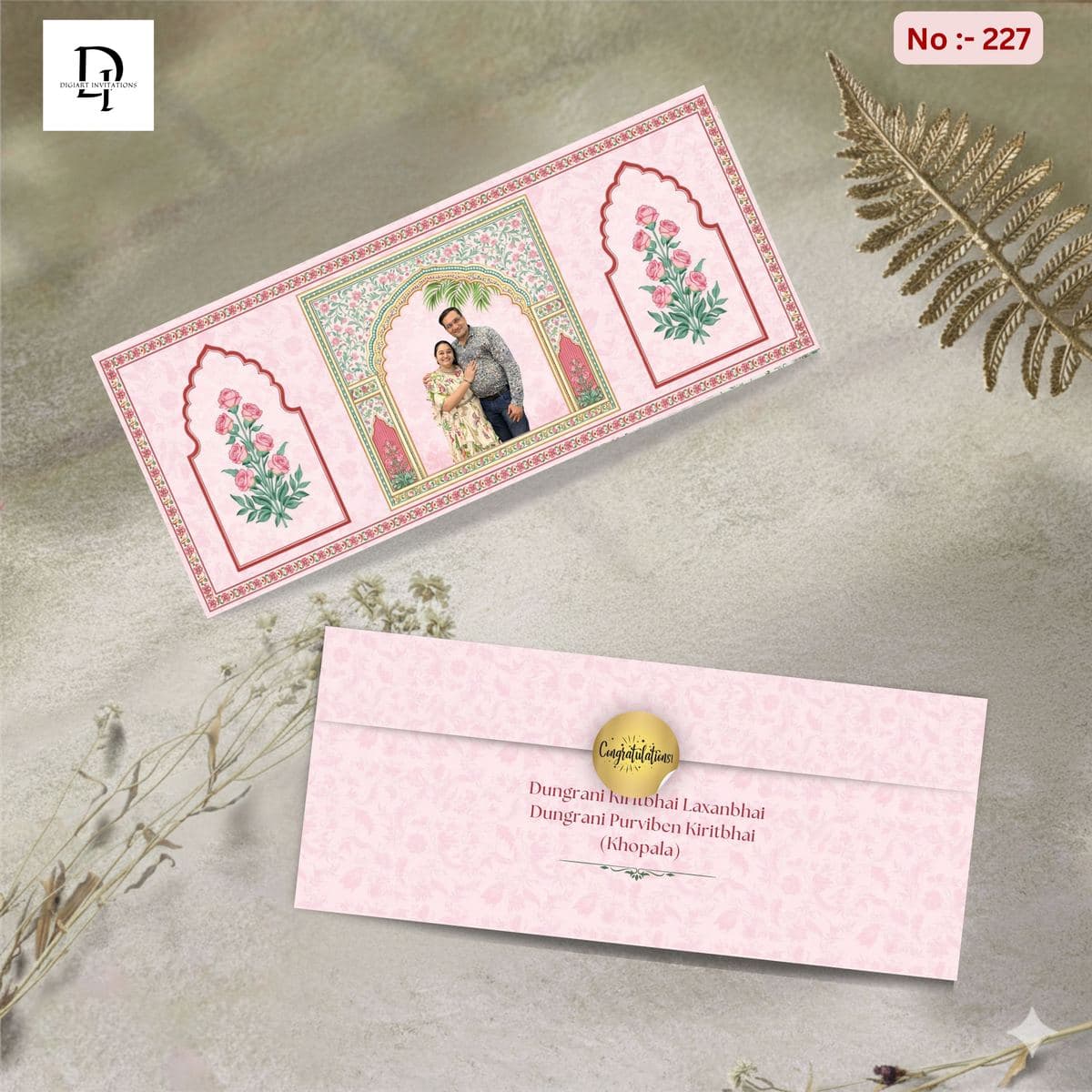 Pink Floral Palace Shagun Cover