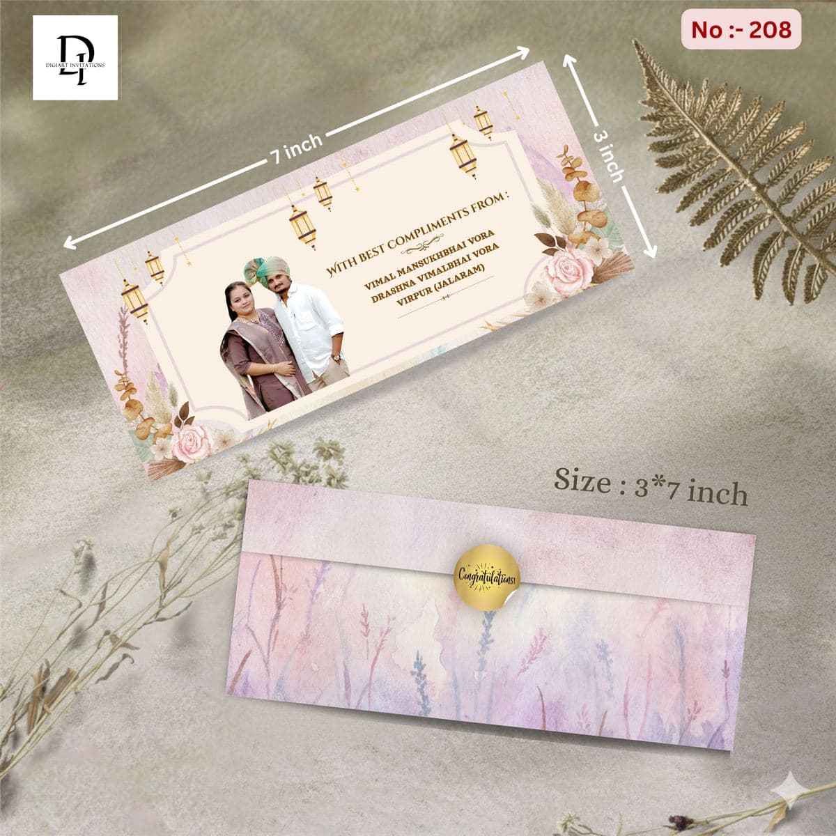 Pastel Floral Lantern