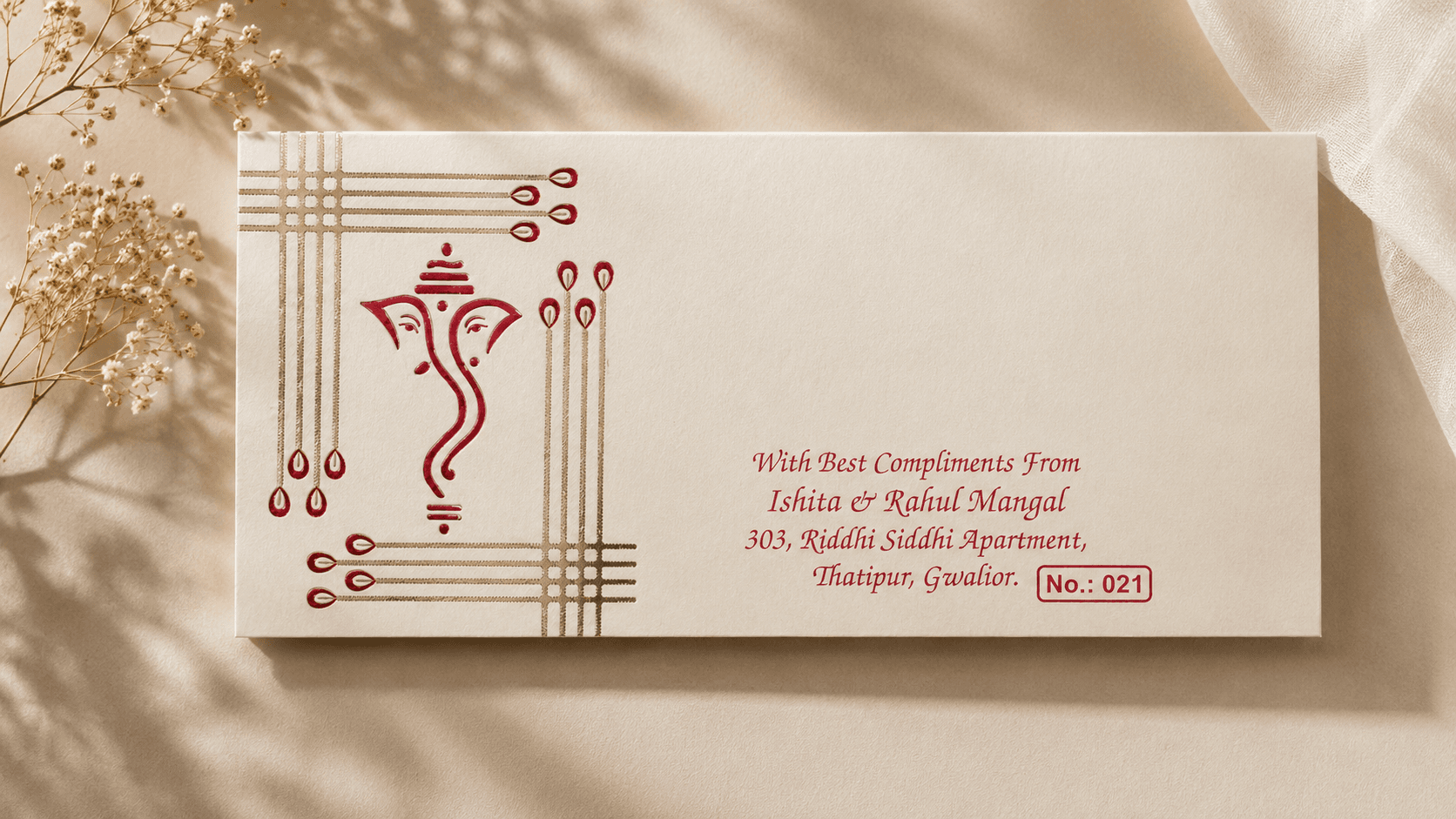 Grey Ganesh Traditional Wedding Cover