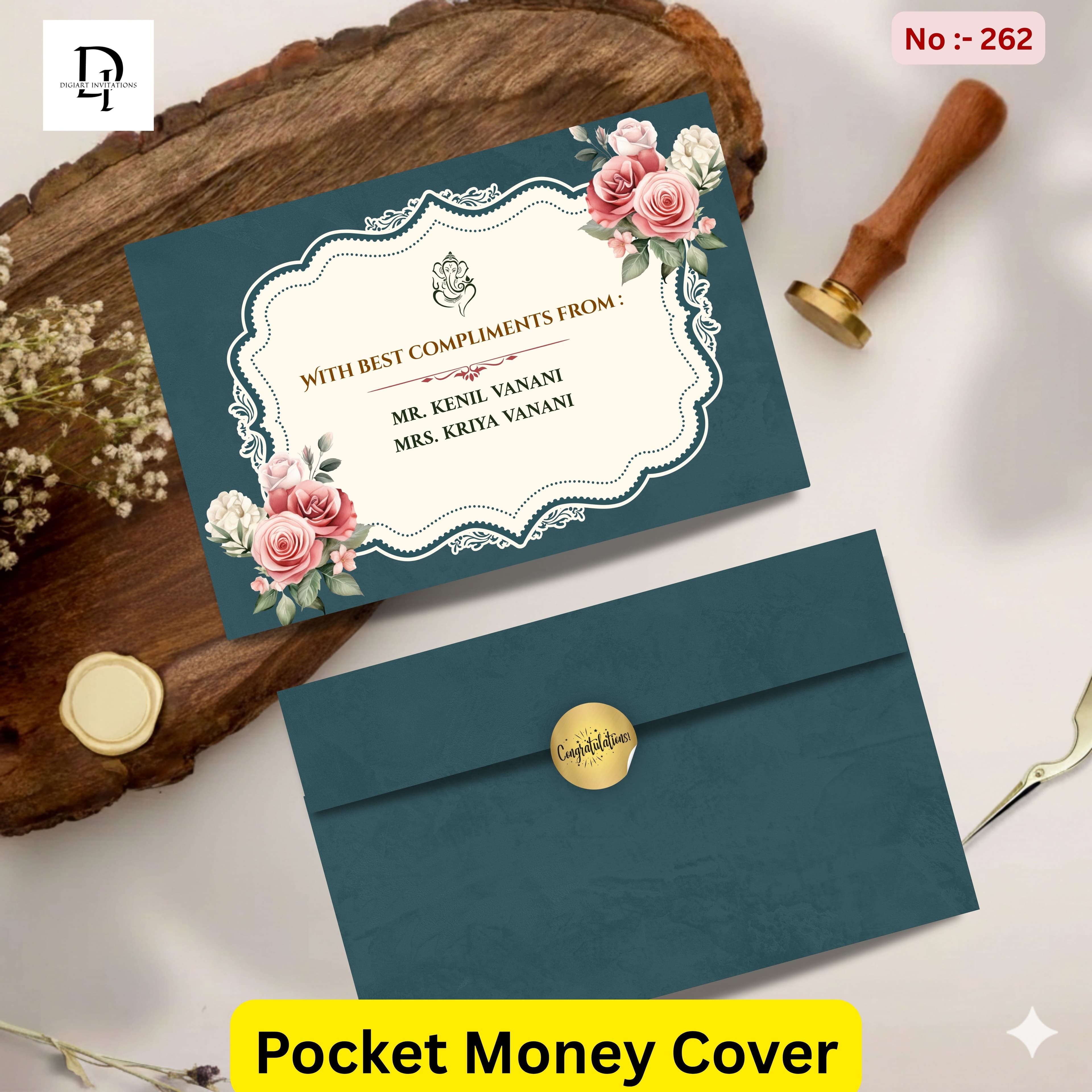 Custmize Pocket Shagun Cover