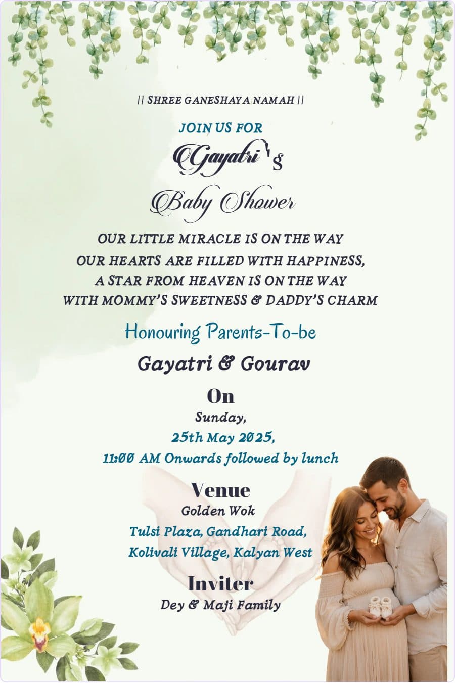 “Greenery Baby Shower”